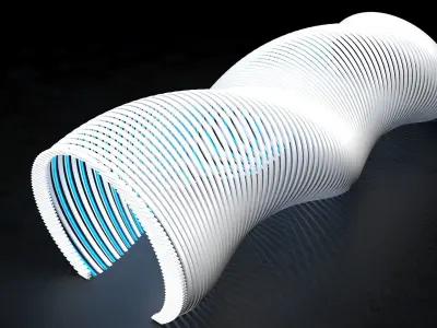 Futuristic Tunnel  3D model