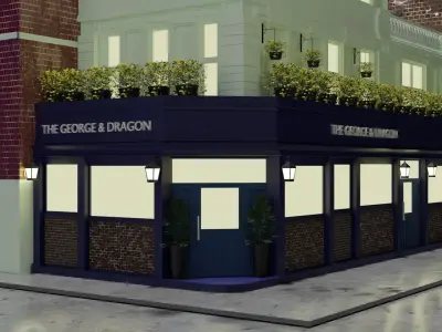 Old Building In London 3D model