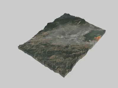 San Jose City Low-poly 3D model