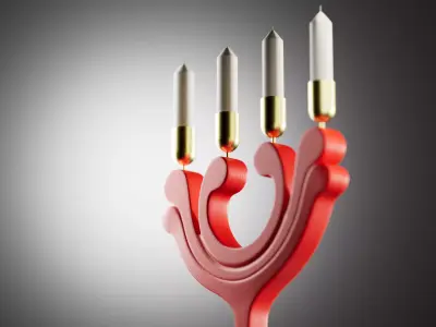 Christmas candle holder 3D model purchase