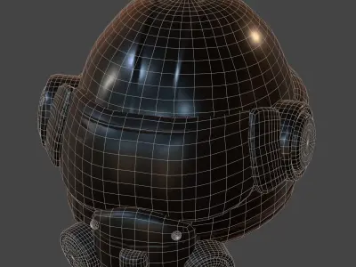 Helmet scifi military combat soldier armor scifi  Low-poly 3D model