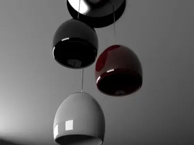 Chandelier pendant lamp 3D model