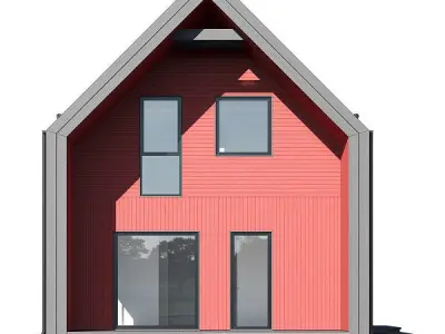 modular modern house 3D model