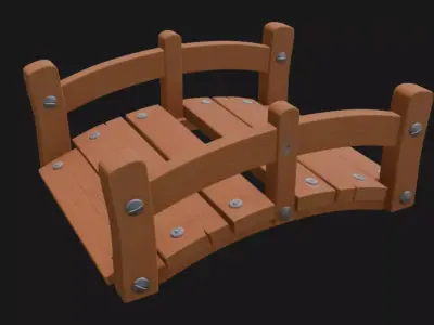 Cartoony Bridge 3d Model 3D model