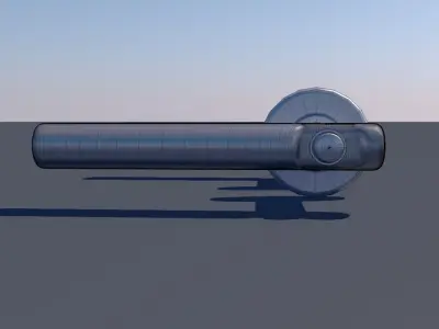 Door Lever Round 3D model