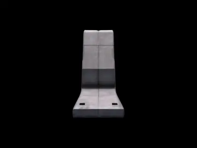  3d Render Concrete Barrier Traffic Isolated 3D model