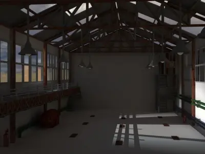 abandoned factory01 3D model