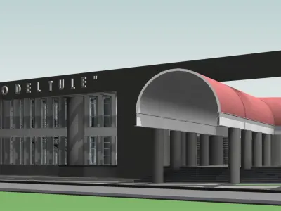 CULTURAL CENTER by DOCE INGENIEROS ARQUITECTOS - AUTODESK REVIT 3D model