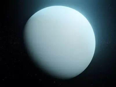 Photorealistic Uranus 4k Textures 3D Model Low-poly 3D model