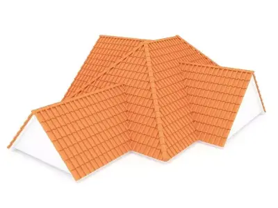 Realistic Roof Shingles 4 3D model