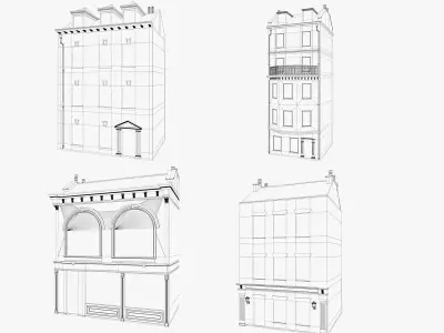 London houses 2 3D model