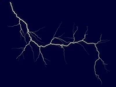 Realistic 3D Lightning CA-12 Low-poly 3D model