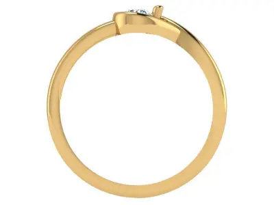 Engagement Ring with a Modern Twist 3D print model