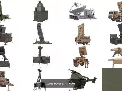 Large Radar 3D Model Pack