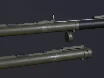M72 LAW Light Anti Tank Weapon  Low-poly 3D model