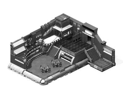 Bar - Indoor 02 3D model