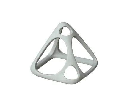 SciFi Cube Object No 57986 Low Poly Shape Low-poly 3D model