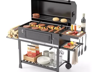 Barbecue 17 3D model