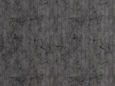 Weathered Horizontal Concrete Siding PBR Seamless Texture