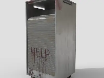 Roll-up Door Cabinet Low-poly 3D model