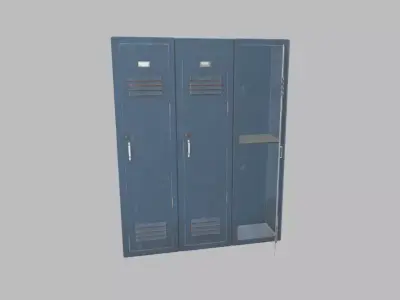 Locker Low-poly 3D model