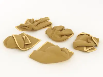 Messy Towels 3D model