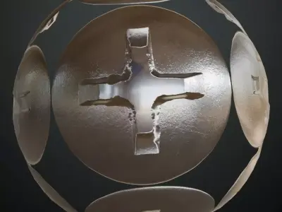 Screw Metal PBR Seamless Texture