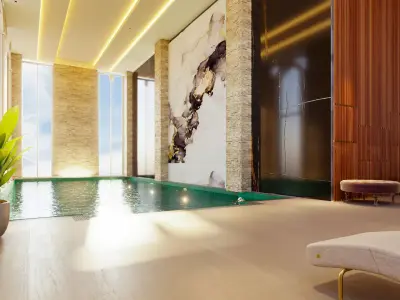 indoor swimming pool 3D model