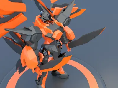 Mech Robot Cyborg EvolutIon stage FIVE 3D model