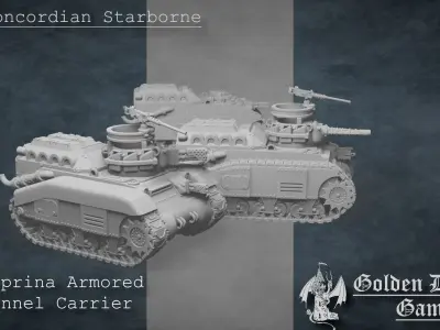 M48 Caprina Armored Personnel Carrier 3D print model