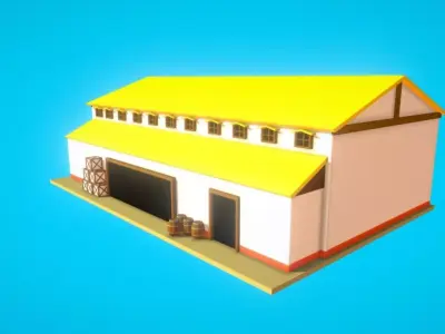 HIE Granary N1 Low-poly 3D model