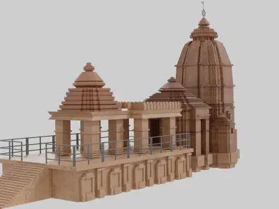  Shri Jagannath Puri Dham Temple 3D Printable Miniature 3D print model