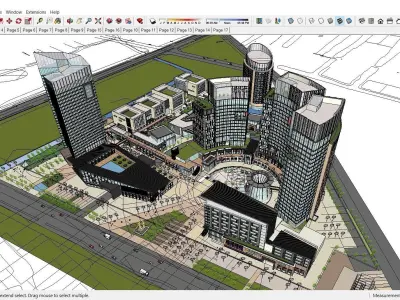 Sketchup Shopping Center D8 3D model