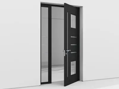 Aluminium door 143 3D model