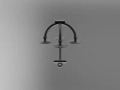 Anchor Candle Holder Pedestal 3D print model
