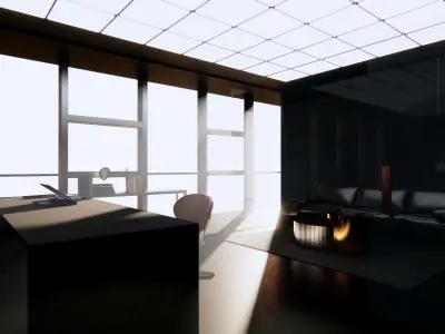 Morden office interior 3D model
