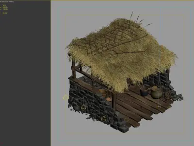 straw house 3D model