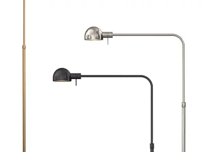 OSBORNE DOME SHADE TASK FLOOR LAMP 3D model