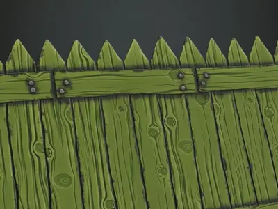 Antique High-Gloss Parquet Floor PBR Seamless Texture 3