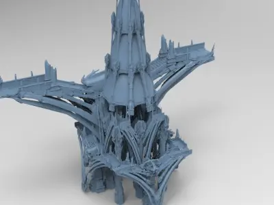 Art deco Fantasy maze Aquaduct  3D model