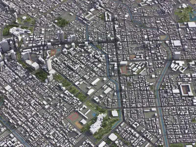 Taichung Low-poly 3D model