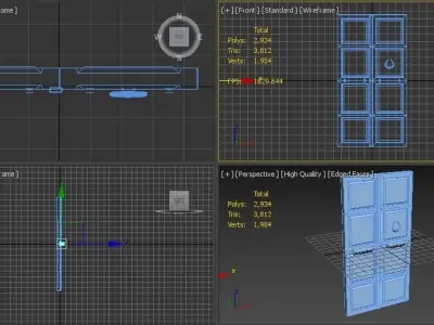 Middle Eastern Door Low-poly 3D model