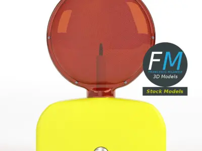Construction site lamp 3D model