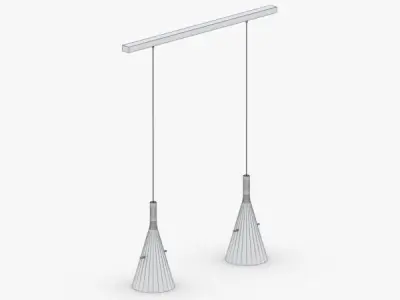 1496 - Hanging Lamp Low-poly 3D model
