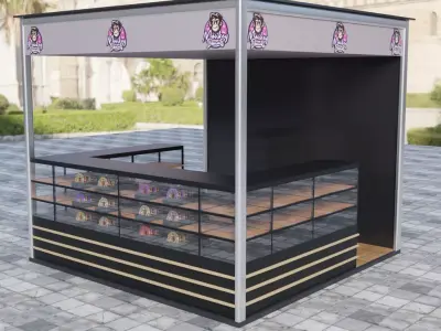 Donut Stand 3D model