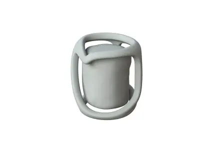 SciFi Shape Object Low Poly Low-poly 3D model 32