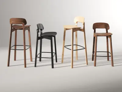 Nonoto Bar Chair 3D model