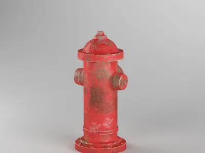 Hydrant fire 3D model