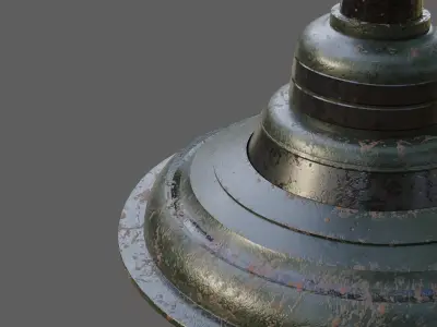 Victorian Street Lamp 3D model