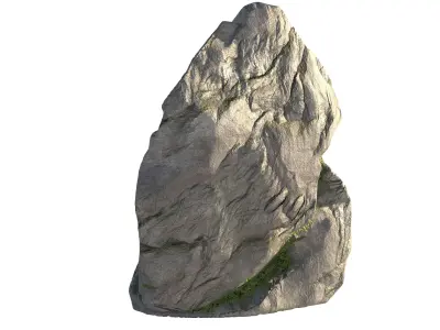 Moss rock   Low-poly 3D model